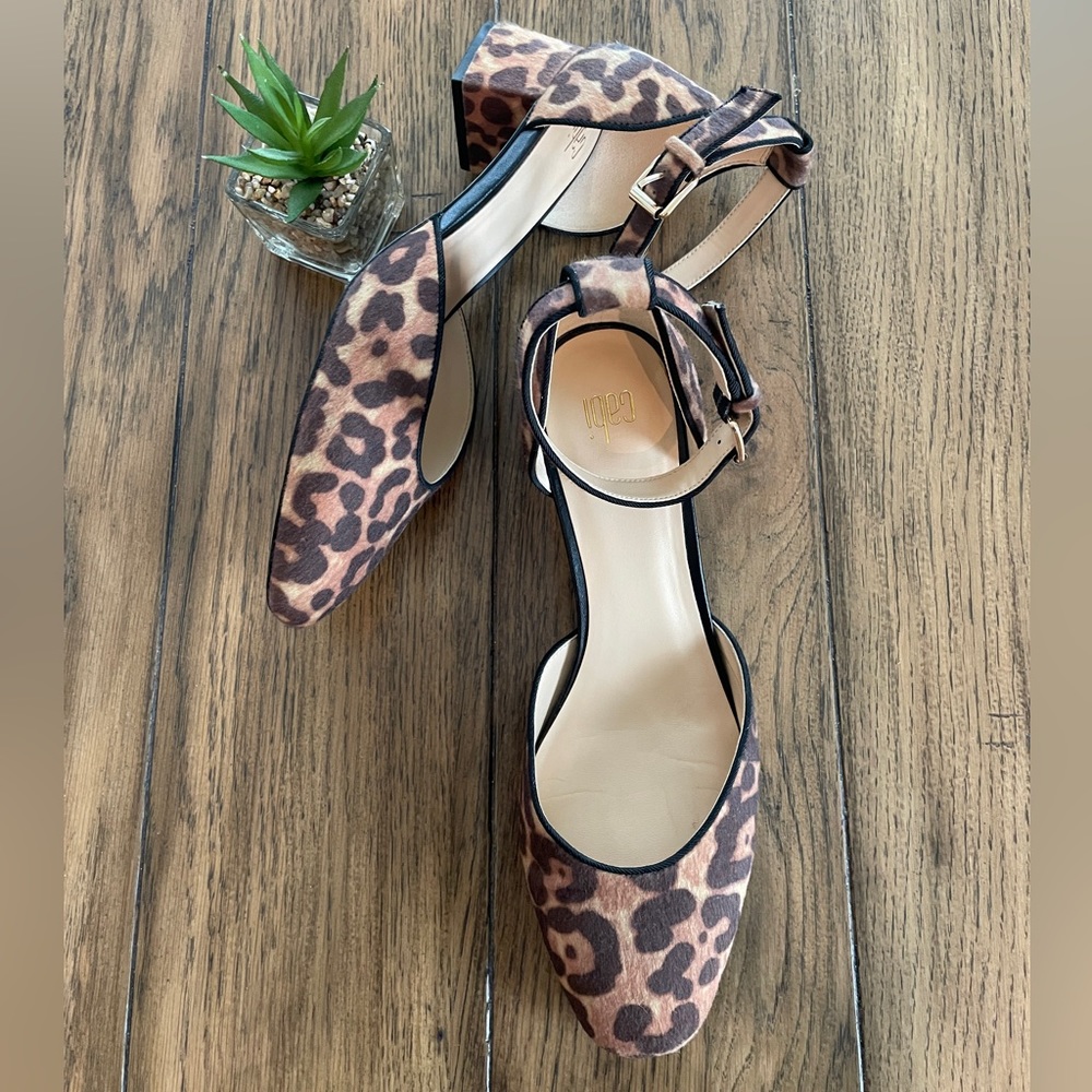 Cabi Size 9 Leopard Print Heels